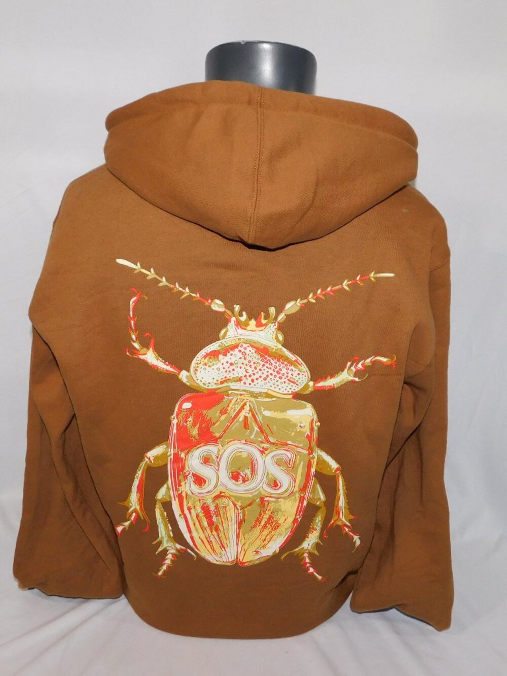 SZA Official SOS Deluxe Brown Beatle Pullover Hoodie Mens M